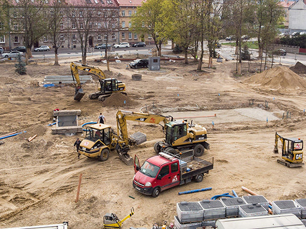 Przebudowa Placu Bohaterów wraz z infrastrukturą towarzyszącą w miejscowości Słubice